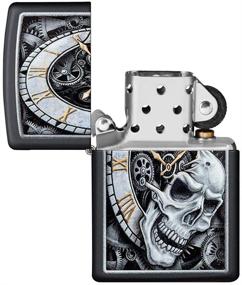 img 1 attached to 🔥 Stylish and Durable Zippo Skull Lighters: Set the Mood with a Spooky Twist