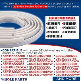 img 3 attached to 💧 White Dishwasher Door Gasket Seal - Replacement for GE Dishwashers (Part # WD08X10057)