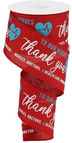 img 2 attached to 🏥 Appreciation for Healthcare Heroes Ribbon - 2.5 inch x 10 Yards with Wired Edge (Red)