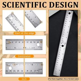 img 3 attached to Engineered Woodworking Tool with Stainless Steel Straight Graduations