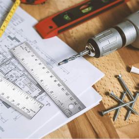img 1 attached to Engineered Woodworking Tool with Stainless Steel Straight Graduations