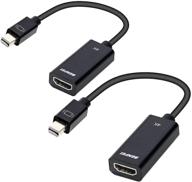 бенфей мини дисплейпорт в hdmi (2 шт.) - 4k адаптер для macbook, surface pro и других устройств. логотип