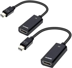 img 4 attached to Бенфей Мини дисплейпорт в HDMI (2 шт.) - 4K адаптер для MacBook, Surface Pro и других устройств.