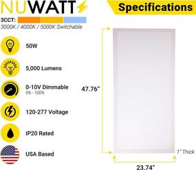 img 3 attached to NuWatt LED 2X4 Surface Mount Ceiling Panel (1 Inch Thick) With Built In Internal Driver