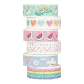 img 3 attached to Декоративная лента Washi с блестками "Kawaii