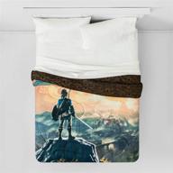 🛏️ the legend of zelda children's full/queen size bed bedding comforter logo