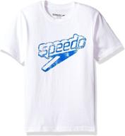 👕 speedo youth t shirt midnight medium: top-quality boys' clothing for active kids logo