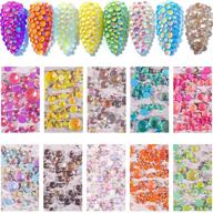 💅 500pcs nail rhinestones set – 3d aurora candy colorful rhinestones beads gems stones for nail art decoration and crafts logo