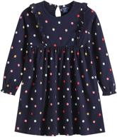 charlene & max toddler girls' 👗 long sleeve dress - sizes 1-5 years logo