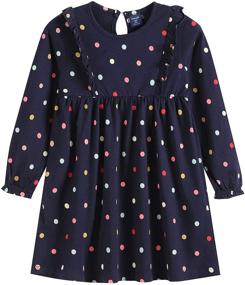 img 4 attached to Charlene & Max Toddler Girls' 👗 Long Sleeve Dress - Sizes 1-5 Years