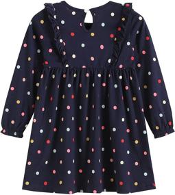 img 3 attached to Charlene & Max Toddler Girls' 👗 Long Sleeve Dress - Sizes 1-5 Years