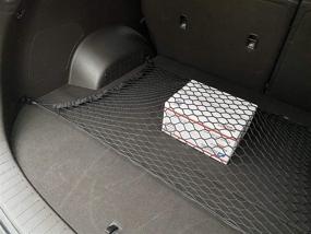 img 2 attached to 🔥 Premium Floor Style Trunk Cargo Net for Hyundai Santa Fe 2013-2019 - New and Convenient