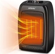 🔥 shinic portable space heater: efficient 1500w electric room heater for bedroom and office with thermostat and safety features logo