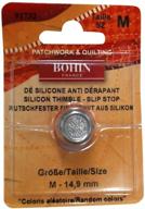 🔮 medium purple bohin silicon thimble - blister pack with steel top logo