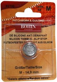 img 2 attached to 🔮 Medium Purple Bohin Silicon Thimble - Blister Pack with Steel Top