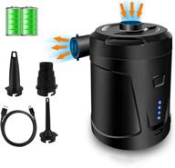 portable rechargeable electric air pump for pool inflatables - 5000mah, 3 nozzle inflator/deflator, airbeds, mattresses, pool rafts & floaties logo