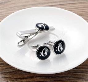 img 2 attached to Custom Handmade Kooer Musical Cufflinks for Men's Accessories - Personalized