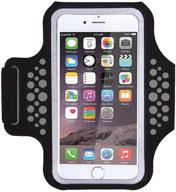 📱 triomph armband for iphone x, iphone 8 plus, 7 plus, 6 plus, 6s plus, ipod galaxy s6, s6 edge, s7 edge plus with key cards money holder - perfect for running, sports, jogging, hiking, biking - 5.8'' logo