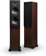 🔊 immerse in rich walnut-heightened audio experience with psb alpha t20 tower speaker logo