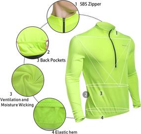 img 1 attached to Spotti Sleeve Cycling Jersey Breathable Sports & Fitness in Cycling