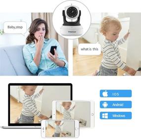 img 2 attached to 📸 VStarcam Wireless IP Camera with Night Vision and WiFi Connectivity - Indoor Home Security Monitor, 2 Way Audio, Multi-User Access, PTZ Motion Detection, Cloud Service and Support for up to 128G SD Card - Ideal for Pet and Baby Monitoring