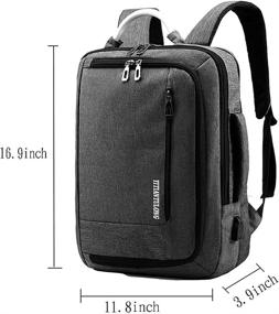 img 3 attached to 🎒 Ultimate Laptop Backpack: Travel in Style with Built-In Charging Port