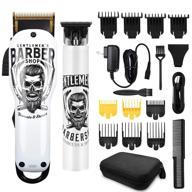 💇 ultimate haircut set: bestbomg cordless hair clippers & trimmer t-blade with ceramic blade, 10 guide combs, rechargeable 2000mah/1200mah - perfect for men, fathers, husbands, boyfriends logo