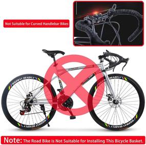 img 2 attached to 🚴 Folding Bike Basket: Convenient Cargo Solution for Men's and Women's Mountain Bikes - Removable Front Bag and Rear Rack Hanging Bicycle Basket - Collapsible Bike Baskets - 1 Pack