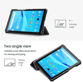 img 1 attached to 📱 ProCase Lenovo Tab M7 Gen 3 Case 2021 / Gen 2 Case 2019: Slim Lightweight Stand Hard Shell Protective Cover for 7" Lenovo Tab M7 - Black