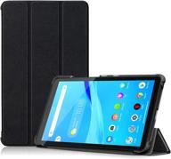 📱 procase lenovo tab m7 gen 3 case 2021 / gen 2 case 2019: slim lightweight stand hard shell protective cover for 7" lenovo tab m7 - black logo