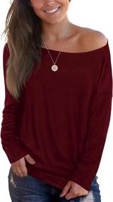 img 4 attached to Sipaya Women's Crewneck Two Tone Long Sleeve Sweatshirt: Trendy and Stylish Tops