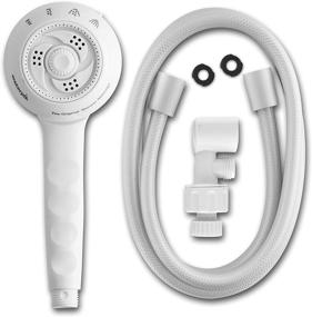 img 2 attached to 💦 Waterpik White Shower Head with Handheld Spray, 1.8 GPM Original Massage - SM-451E