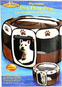 img 3 attached to 🐶 Convenient JSNY Portable Doggie Play Pen for Small Dogs – Ultimate On-the-Go Pet Enclosure