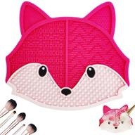 🧼 efficient silicone makeup brush cleaning mat with suction cup - portable brush cleaning tool logo