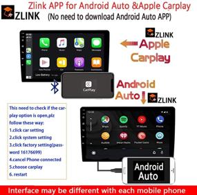 img 2 attached to 🚗 Binize Android 10 Double Din Car Stereo 10.1 Inch: Apple Carplay, Android Auto, GPS, Multimedia Player, Bluetooth, Backup Camera Support