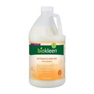 🍋 biokleen automatic dishwashing liquid detergent gel: concentrated, eco-friendly, non-toxic, citrus essence, 64oz logo