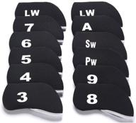 🏌️ 12 piece neoprene iron head covers set for sword & shield golf clubs - premium protection case for iron clubs 3-lw логотип