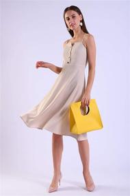 img 3 attached to Hoxis Vintage Minimalist Leather Handbag Women's Handbags & Wallets in Totes