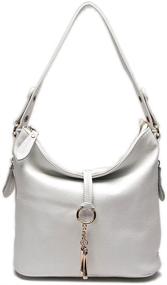 img 1 attached to 👜 Stylish Leather Crossbody Women's Handbags & Wallets: A Fashion Designer's Must-Have!