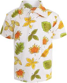 img 4 attached to Adorable Baby Boys Seasonal Print Polo Shirts - Cute & Comfy Short Sleeve Collared T