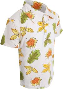 img 1 attached to Adorable Baby Boys Seasonal Print Polo Shirts - Cute & Comfy Short Sleeve Collared T