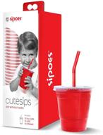 🥤 cutesips kids drinking cups lids and straws by sipoes - 45 ct bundle deal! logo