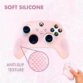 img 3 attached to 🎮 Enhance Gaming Experience - BelugaDesign Pastel Skin Cover: Soft Shell Case with Textured Grip for Xbox Series X/S and Xbox One (Light Pink)
