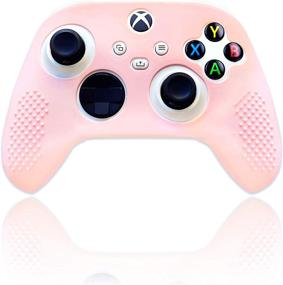 img 4 attached to 🎮 Enhance Gaming Experience - BelugaDesign Pastel Skin Cover: Soft Shell Case with Textured Grip for Xbox Series X/S and Xbox One (Light Pink)