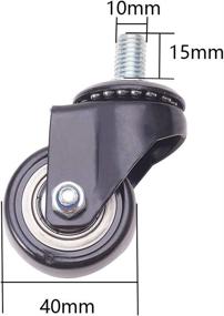 img 1 attached to MroMax Threaded Stem1 5 Swivel Caster