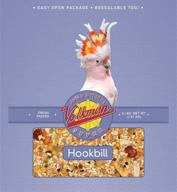 volkman avian science super hookbill birds and food logo