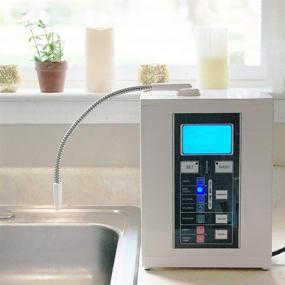 img 1 attached to 💧 Aqua Ionizer Deluxe 7.0 Alkaline Water Filtration System - Produces pH 4.5-11.0 Alkaline Water, Up to -800mV Electrical Potential (ORP), and Filters 4000 Liters Per Filter with 7 Adjustable Water Settings