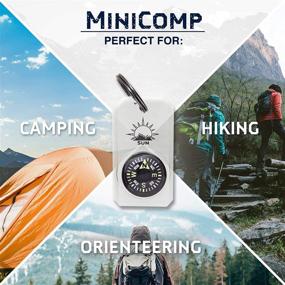 img 2 attached to 🧭 MiniComp - Zipperpull Mini Compass with Split Ring for Jackets, Parkas, and Packs