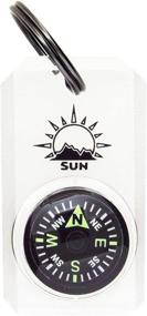 img 4 attached to 🧭 MiniComp - Zipperpull Mini Compass with Split Ring for Jackets, Parkas, and Packs