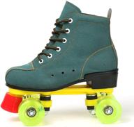 🛼 club-recommended outdoor four-wheel roller skates for beginners - classic high-top unisex roller skates for adults logo